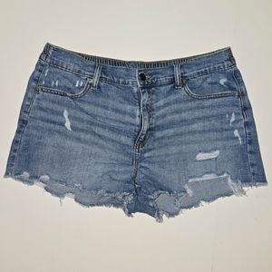 AERIE Cut Off Denim Shorts